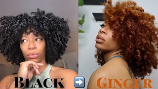 HOW I DYE MY NATURAL HAIR GINGER without bleach  DARK TO LIGHT HAIR DOS AND DONTS NO DAMAGE [upl. by Sileas]