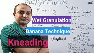 Wet Granulation Process  Kneading Or Wetting [upl. by Lyrrehs]