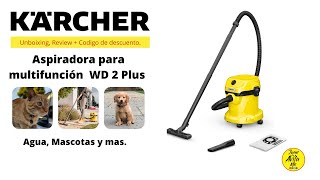 Aspiradora WD2 Plus de Karcher Unboxing y Review  JuanDeAvilaMx  Septiembre 2022 [upl. by Gabrila]