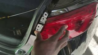 chrysler 200 tail lamp and bulb replacement [upl. by Onilatac980]