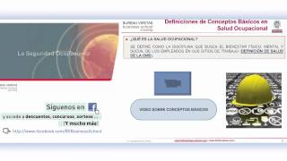 Conceptos Básicos de la Salud Ocupacional eLearning [upl. by Nnayd297]