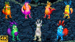 Prismatic Rootitoot  all versions My Singing Monsters Dawn Of Fire 4k [upl. by Emmye]