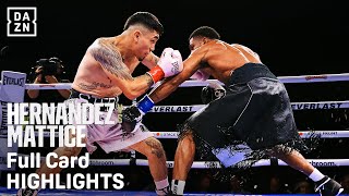 FULL CARD HIGHLIGHTS  Rocky Hernandez vs Thomas Mattice [upl. by Ogilvy326]