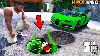 Shinchan Went Inside The Secret Sewer Under Franklin House In GTA 5  Paradox FTW [upl. by Eiclek]