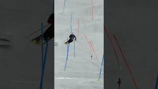 Dave Ryding slalom training in SaasFee August 2021 [upl. by Eerok854]