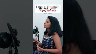 5 signs youre not just sensitive  youre highly sensitive highlysensitiveperson introvertlife [upl. by Etka]