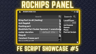 Roblox FE Script Showcase 5  FE Rochips Panel [upl. by Whiting]