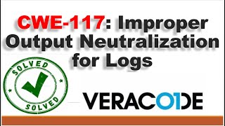 How to fix veracode cwe 117 improper output neutralization for logs in java [upl. by Nolyat]