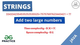 How to add two large numbers  Live coding  Intuition Solution Explained in Java [upl. by Read]