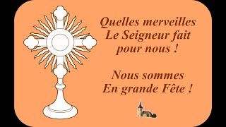 quotQuelles Merveilles le Seigneur fait pour nous  quot  HEURE SAINTE  Adoration  Intercession [upl. by Rob]