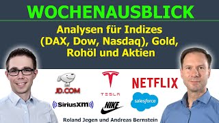 Quartalssaison bei USAktien gut gestartet 📈 DAX und Nasdaq unter Druck 📉 Salesforce Tesla Netflix [upl. by Combe]