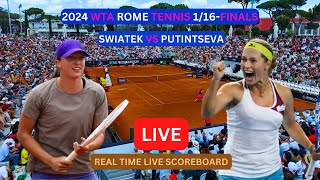 Iga Swiatek Vs Yulia Putintseva LIVE Score UPDATE Today Womens Tennis 2024 WTA Rome 116Finals [upl. by Vowel]