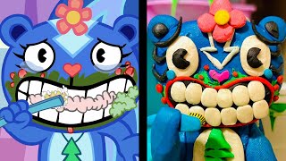 HAPPY TREE FRIENDS FROM CLAY Wishy Washy Full Episode Plasticine Parody [upl. by Retse78]