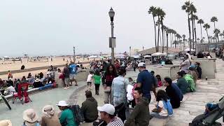 2024年10月6日Huntington beach air show加州亨庭顿海滩航空表演开始前场景 [upl. by Shaner639]