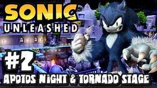 Sonic Unleashed 360PS3  1080p Part 2  Apotos Night amp Tornado Stage [upl. by Glovsky]