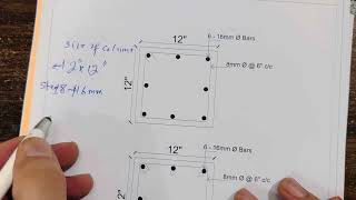 Column and Footing Drawing with Structural Design [upl. by Thgiled]