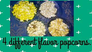 4 different flavor popcorns [upl. by Ozzy997]