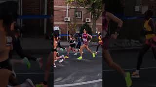 NYC Marathon 2024 Elite Women Pack Mile 10 [upl. by Caesar95]