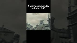 WW2 Historic Footage Colorized A walk in Paris 1940 ww2 history ww2stories [upl. by Raddi]