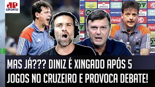 quotO Fernando Diniz JÁ FOI XINGADO no Cruzeiro Cara se BATER SÓ NO TÉCNICOquot PRESSÃO GERA DEBATE [upl. by Richman]