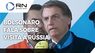 Bolsonaro fala sobre visita à Rússia [upl. by Aisac]