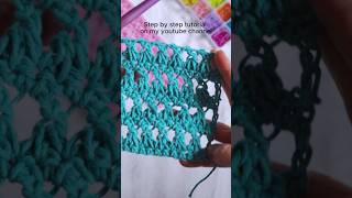 New Lace Crochet Stitch crochet crochetstitch lacecrochet crochetpatterns shortscrochet [upl. by Avla]