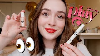 testing out NEW GLOSSIER PLAY  first impressions  review [upl. by Ffoeg]