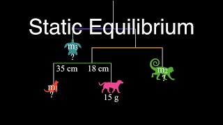 Physics Torque 13 of 13 Static Equilibrium Mobile Calculations [upl. by Notlaw]