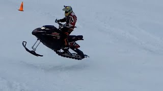 Riding Crashing Snow Hawk 600HO  JUST SNOWMOBILES [upl. by Lladnew]