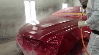 Cadillac CTSV Red Pearl Paint Job [upl. by Anitserp]