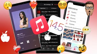 REPRODUCTOR MÚSICA ESTILO IGUAL A IPHONE 12 PRO MAX CON EMOJIS IOS 145 EN ANDROID 2021 [upl. by Sllew645]