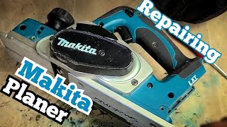 Repairing a Makita cordless DKP180 Planer that is smoking and burning [upl. by Cheyne]