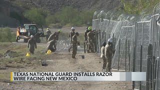 Gov Lujan Grisham responds to Texas placing razor wire facing New Mexico [upl. by Donetta]