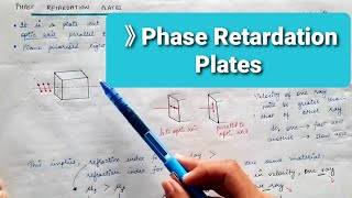 Lecture 56  3rd Semester  Phase retardation plates  Quarter wave plate  Half amp Full wave plate [upl. by Ardnasella]