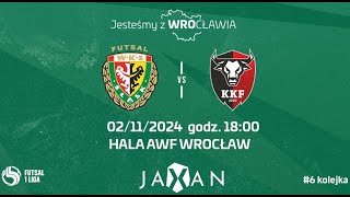 JAXAN WKS Śląsk Wrocław Futsal vs KKF Caffaro Global System Kazimierza Wielka LIVE 02112024 [upl. by Aniez827]