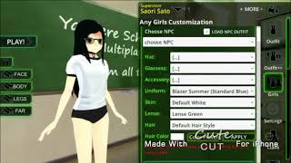 How to change students outfits in schoolgirl supervisor saori sato Multiplayer [upl. by Srini]