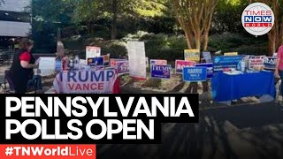 LIVE US Election 2024 Pennsylvania Voters Head to Polls  US Presidential Election [upl. by Latsyk]