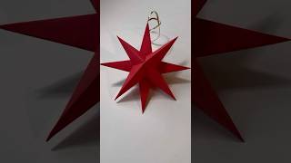 DIY how to make a cool 3D New Year star✨ diy origami papercraft star tiktok shorts [upl. by Garretson]