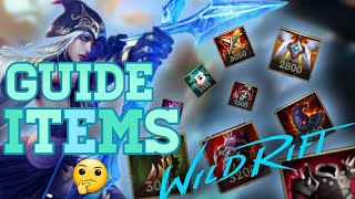 GUIDE DES ITEMS OBJETS COMMENT SITEMISER QUELS OBJETS ACHETER  LEAGUE OF LEGENDS WILD RIFT FR [upl. by Hickie]