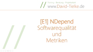 E1 ndepend  Metriken und Softwarequalität [upl. by Jamey314]