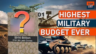 Ranking the Countries with the Largest Military Budgets  Top Defense Budgets in the World [upl. by Zanahs]