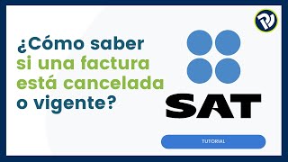 Cómo saber si una factura está cancelada o vigente [upl. by Alyce]