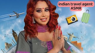 🇮🇳✈️🌎Indian Travel Agent ASMR●Thick indian accent●Personal Attention●Softspoken●Educational [upl. by Snehpets]