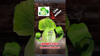 🥬✨ Bonk Choy Plants Vs Zombies 2 in real life plantsvszombies speedart shorts [upl. by Simona]