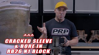 Got a cracked Nissan RB block This is why you CANT sleeve your block [upl. by Benjamen534]