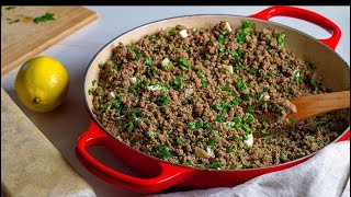 ‎حشوة سمبوسه لحم مفروم Beef Sambosah Stuffing [upl. by Russia]