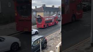 Happened yesterday in Dagenham A roof off a bus came off after it hit some trees shorts [upl. by Sirotek652]