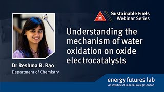 Webinar Understanding the mechanism of water oxidation on oxide electrocatalysts [upl. by Esimorp864]