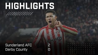 Jobe Bellingham Screamer  Sunderland AFC 2  0 Derby County  EFL Championship Highlights [upl. by Nisen126]