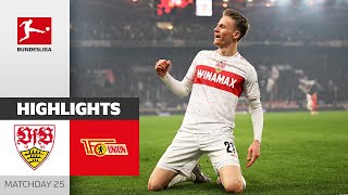 VfB On Champions League Course  VfB Stuttgart  Union Berlin  Highlights  MD25 – Bundesliga 2324 [upl. by Ajidahk]